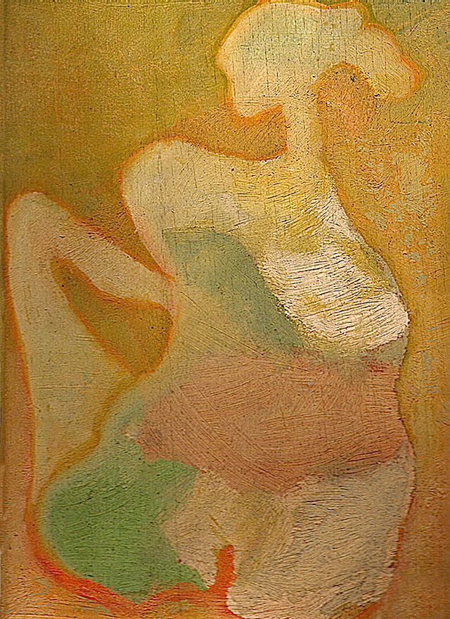 FIGURA - olio su cartone telato - cm.40x30