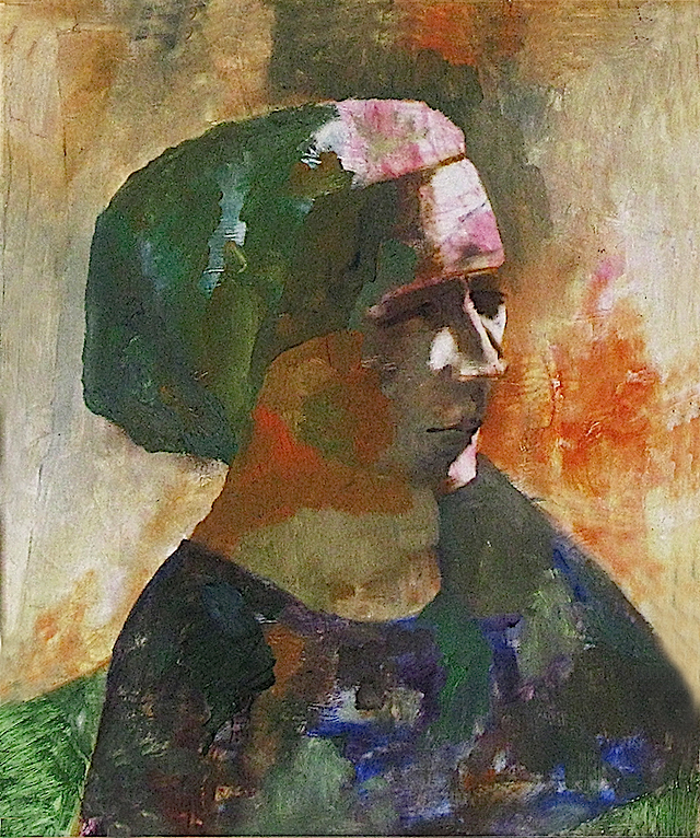 MIA MADRE - olio su cartone telato - cm.35x50