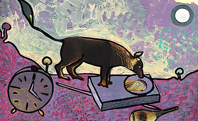 RITO DEL CIBO - acrilico su carta - cm.30x20